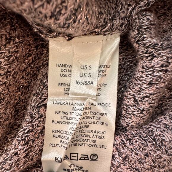 NEW FREE PEOPLE Dusty Rose Pink Going For Gold Wrap Sweater Size S - Picture 6 of 6